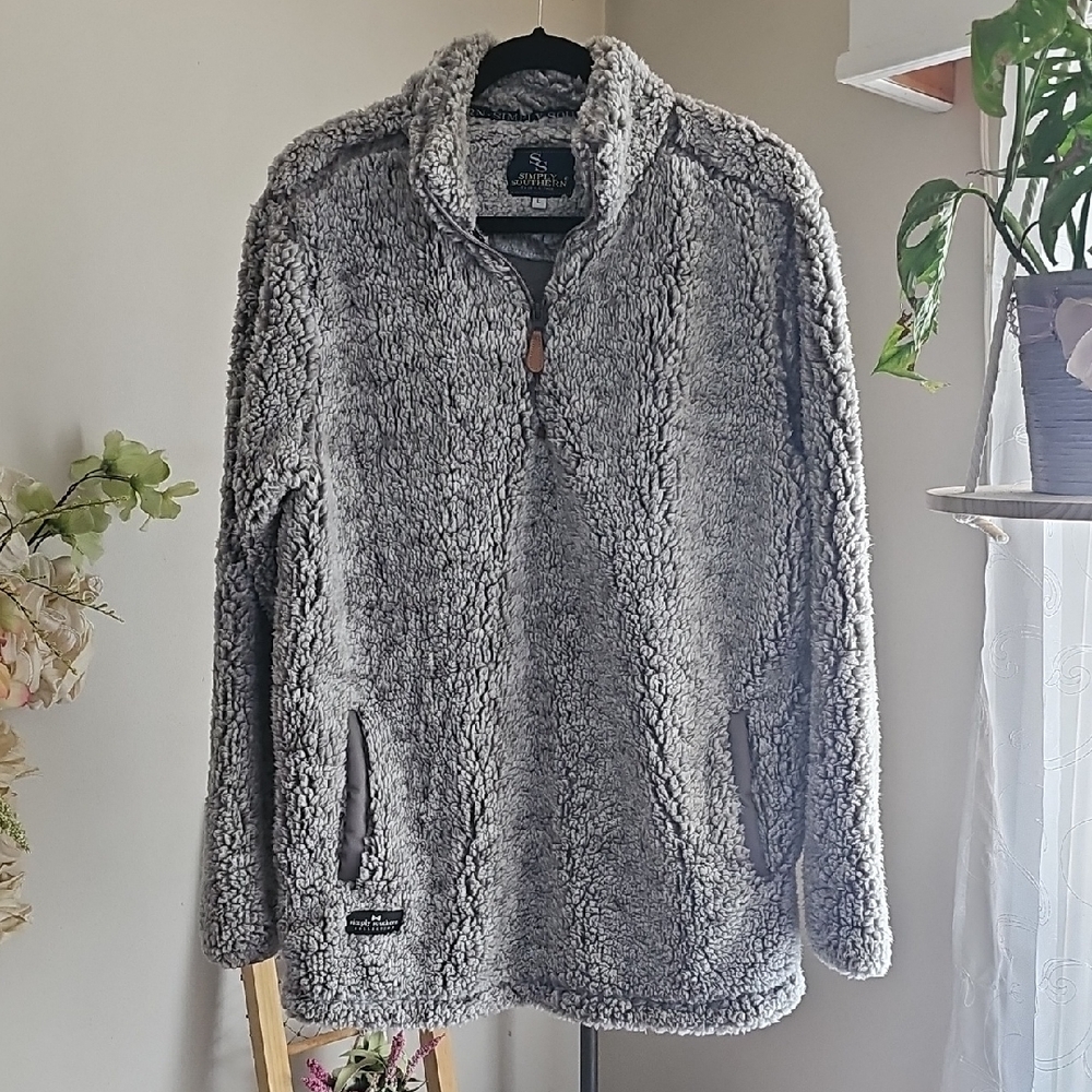 Simply Southern Sherpa Pullover L